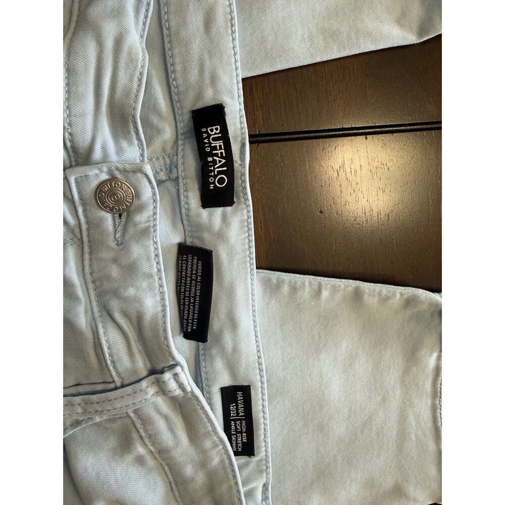🔥Buffalo David Bitton Womens Havana Stretch Ocean Ankle Skinny Jeans Sz 12/32